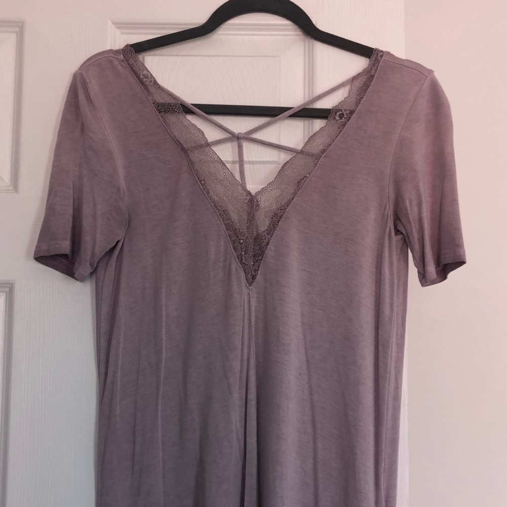 AEO Soft and Sexy lace front detail T-shirt